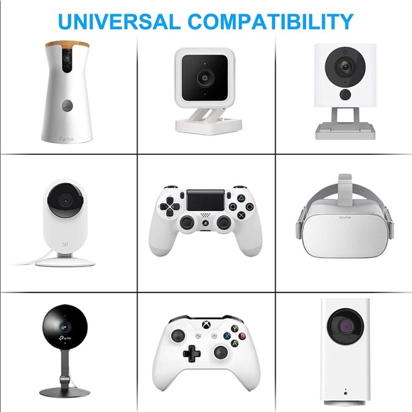 2 Pack 16.4FT Flat Power Extension Cable - Picture 3 of 7